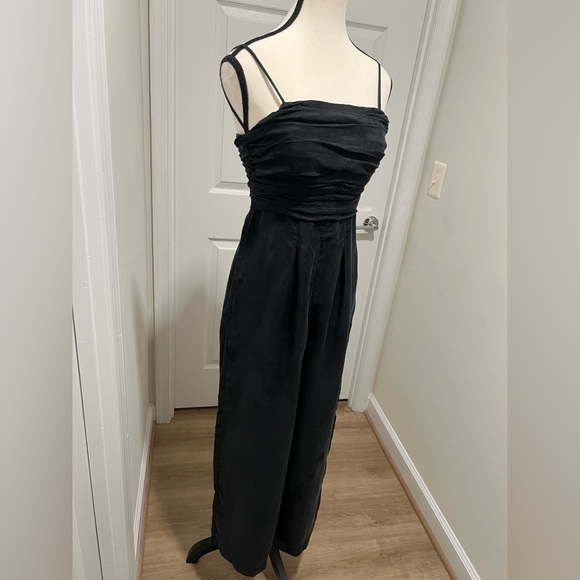 J. Crew Elegant Black Ruched Jumpsuit - Picture 9 of 13